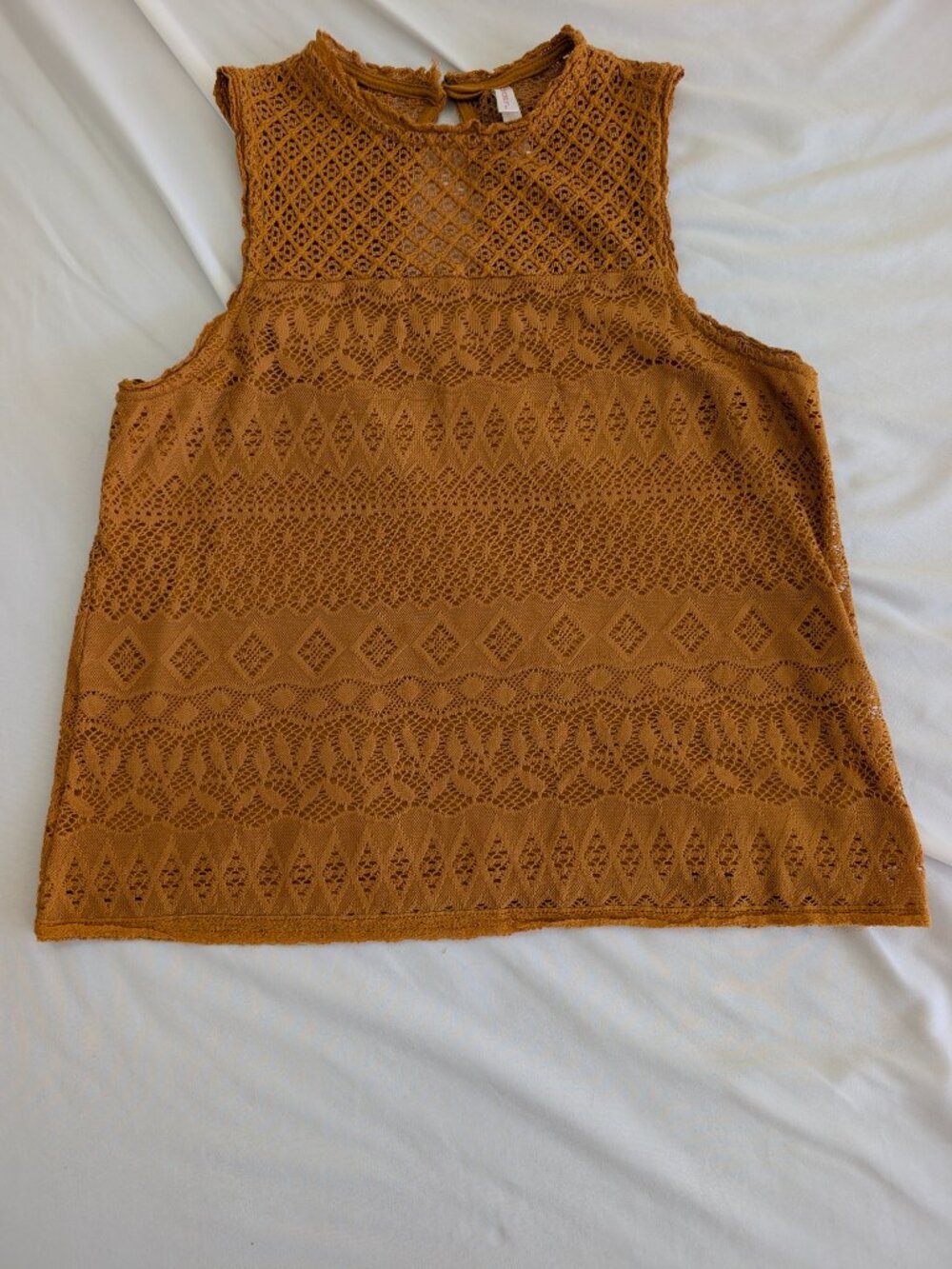 Fall Orange knit tank by Xhilaration L
